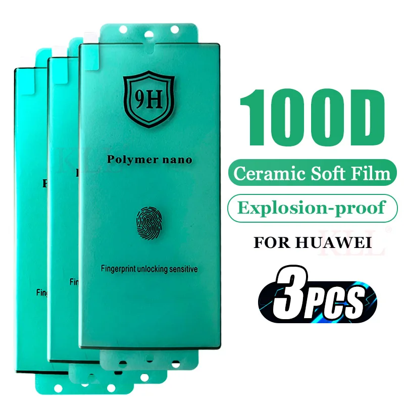 

Изогнутая керамическая пленка для Huawei P60 P50 P40 P30 Nova 11 12 Ultra 10 9, Защитная пленка для экрана Huawei Mate 50 40 60 Pro Plus, 1-3 шт.