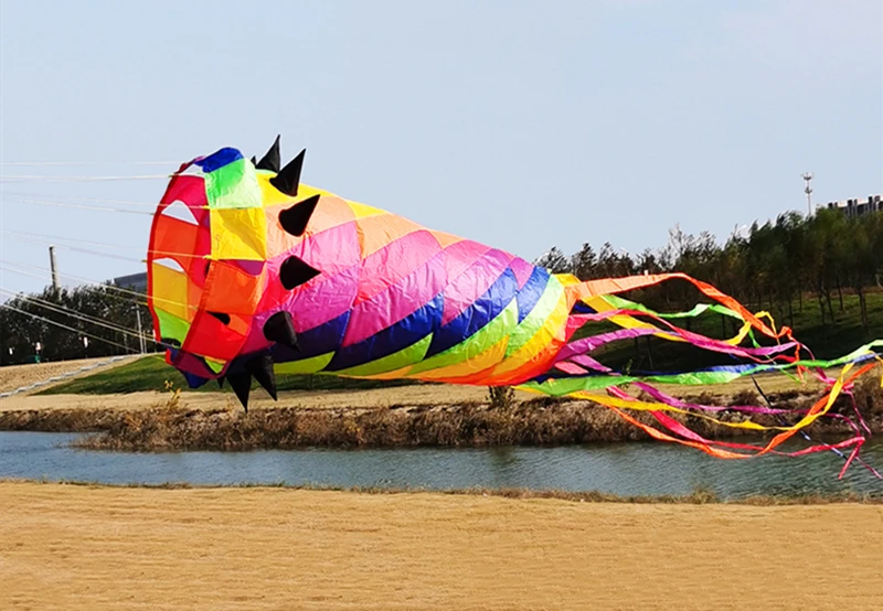 Calcetines de viento de 350cm para adultos voladores, colas de pipas profesionales, fábrica de pipas, accesorios weifang, pipa grande