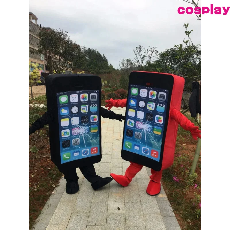 New 100% real picture shoot cell phone cosplay mobile phone costume iPhone adult size C