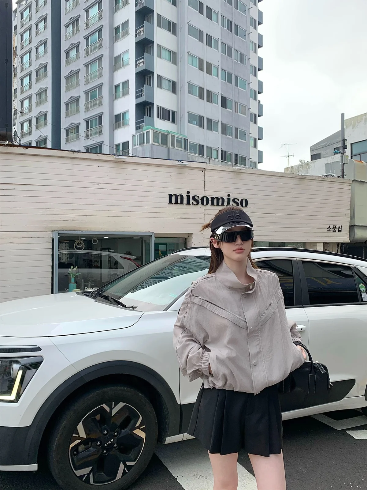 

Florr Playa Silk Women's Light Weight Sun Protection irt Stand Collar Outerwear Early Autumn Initial Commute Sle ort Coat