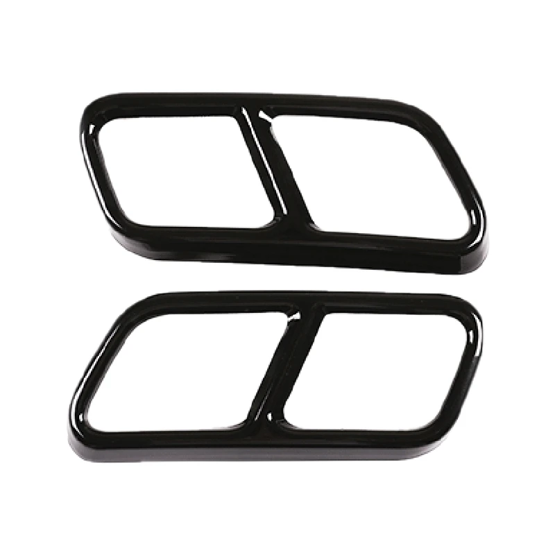 2Pcs Car Accessories Exhaust Pipe Tail Cover Trim for Mercedes Benz S R Class W222 Coupe W251 10-17 GL Class X166 13-15 AMG