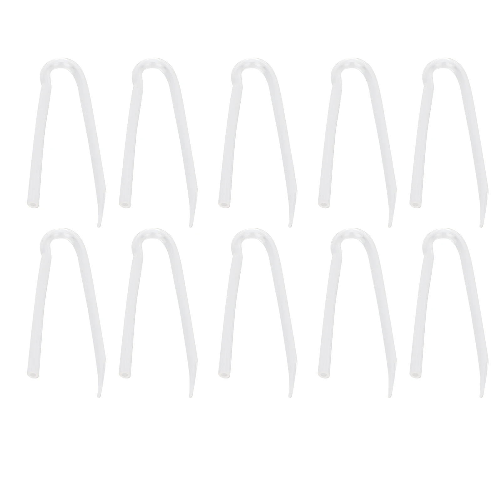 10pcs Hearing Aid Tubes Flexible Type R BTE Earmold Hearing Aid Tubing Replacement3.3x2.0mm / 0.13x0.08in