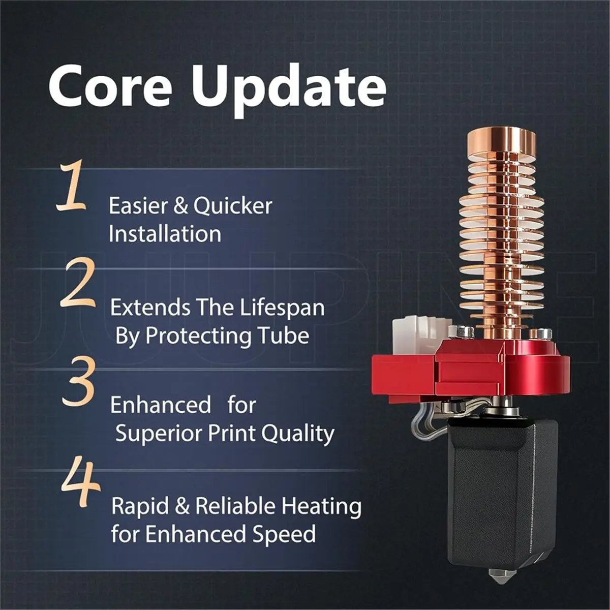 ✼Thermal Conductivity Hotend for Flashforge Adventurer 5M/ 5M Pro Extruder Kit,Ceramic Print Head for FF AD5M Accessories