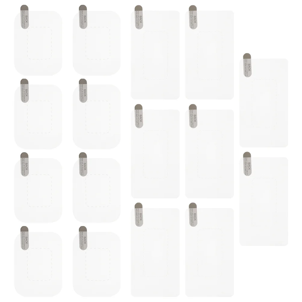 

16Pcs Dash Cam Clear Electrostatic Film Windshield Sticker Positioning Mount Protective Static Adhesive Shield for Car