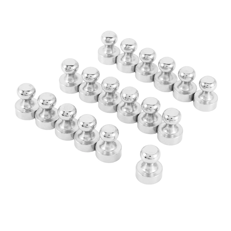 18Pcs Metal Magnetic Push Pins Magnetic Thumb Tacks, Practical Fridge Magnets, Perfect For Whiteboard, Magnet Board