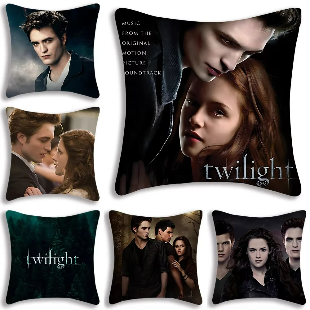 

Popular Movie 'Twilight' Double-sided Printed Pillowcase For Bedroom Living Room Sofa Decoration Home Cushion Pillowcase