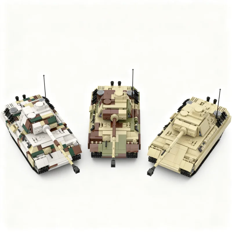 2766 деталей MOC Creator WW2 Panther G Camo Набор моделей из строительных блоков Рождественские подарки Игрушки Ремесло DIY Декор Креативная коллекция