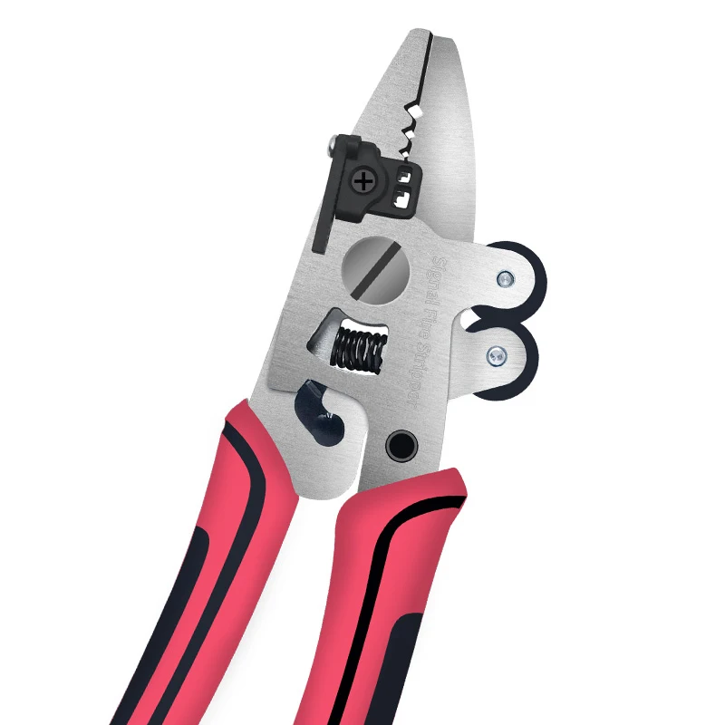 FTTH tools 8 in1 Multifunctional Optical Fiber Stripper Three-port Miller Stripper ZSQ-08 Wire Stripping Pliers