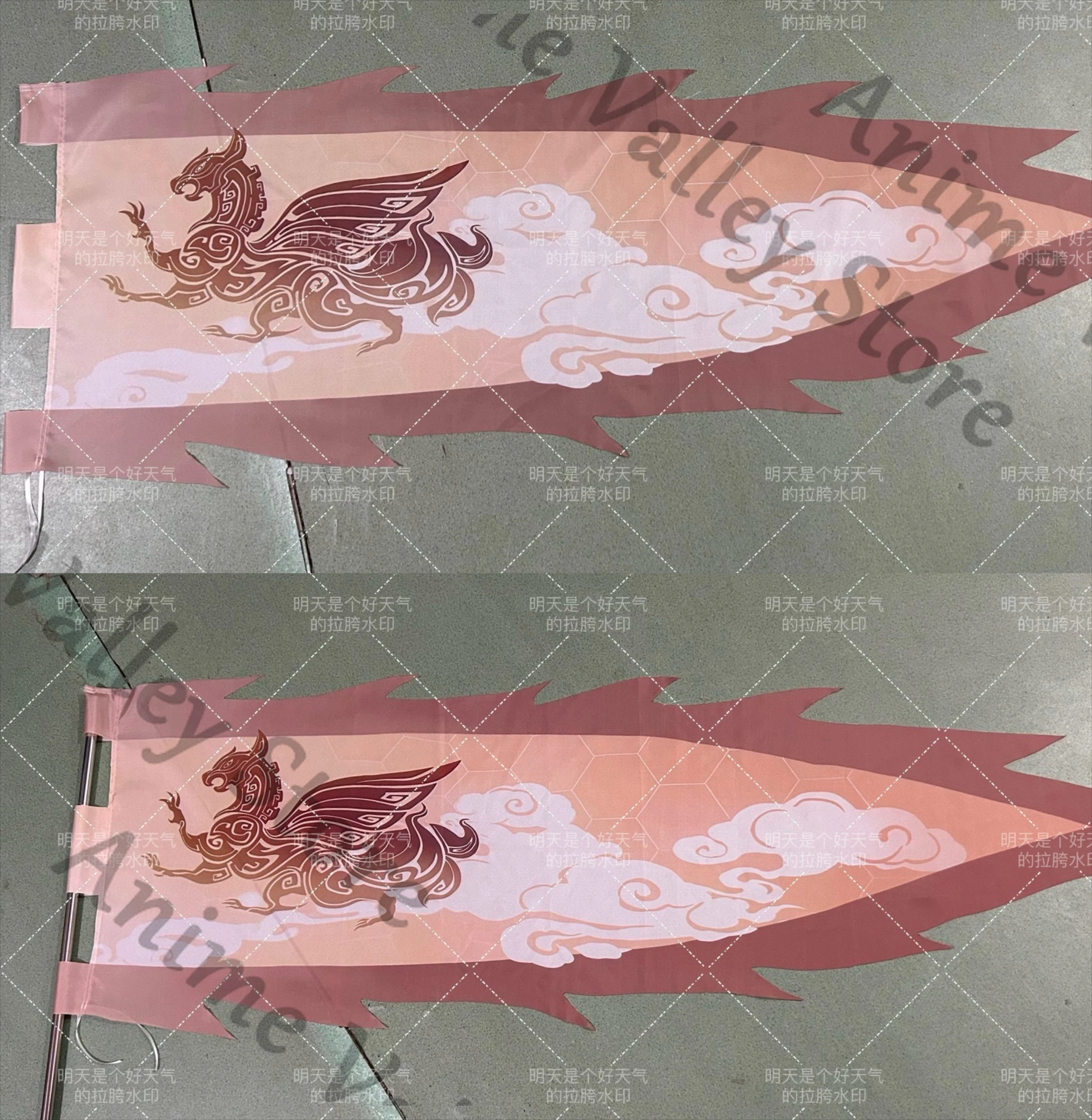 アニメ-feixiao-honkai-スターレールコスプレ戦旗小道具漫画軍旗戦争旗ペノン片面バナー小道具ギフト