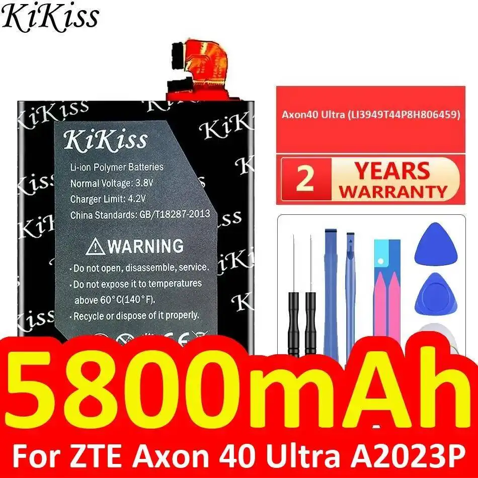 

Аккумулятор для мобильного телефона 5800 мАч для ZTE Axon 40 Ultra A2023P Axon40 LI3949T44P8H806459, стабильная быстрая зарядка