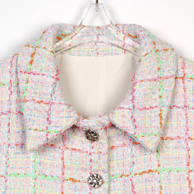 2025 fashionable and elegant lapel light luxury socialite style high-end temperament design sleeveless tweed vest vest