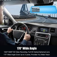 Car Dvr 5.5 Inch Full HD 1080P Dash Cam Ultra-Thin Touch Screen Camera Auto Rearview Mirror Video Recorder Two Camera Registrar