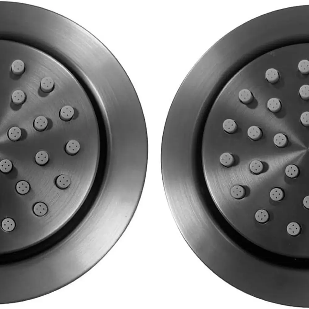 نفاثة دش نحاسية مستديرة قابلة للتعديل لتجربة التدليك تشبه المنتجعات الصحية #1