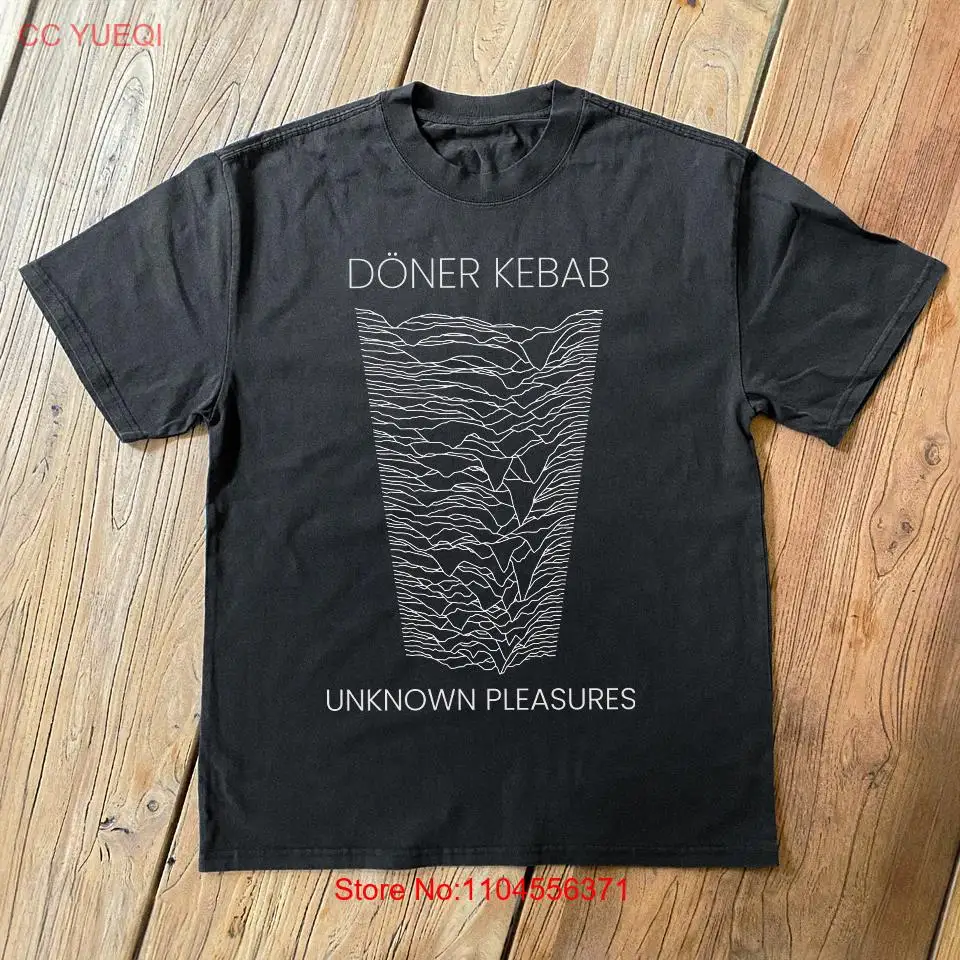 Doner Kebab Unknown Pleasures Retro Meme T shirt Comfort Colors Funny Foodie Sarcastic Oversized long or short sleeves