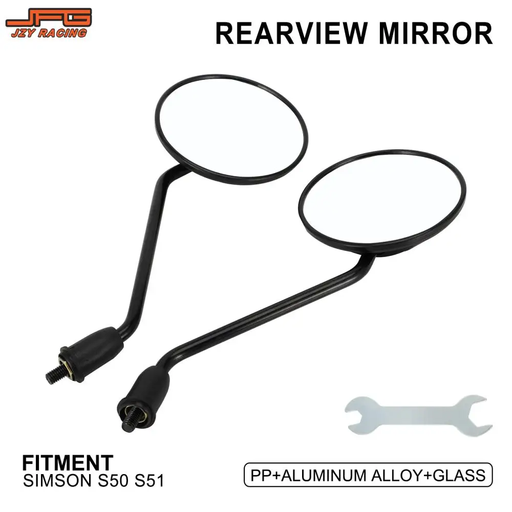 Rearview Mirror Motorcycle Accessories Rear View Mirrors Back Side Convex Mirrors Round Side Mirror For SMISON S50 S51 Moto Part