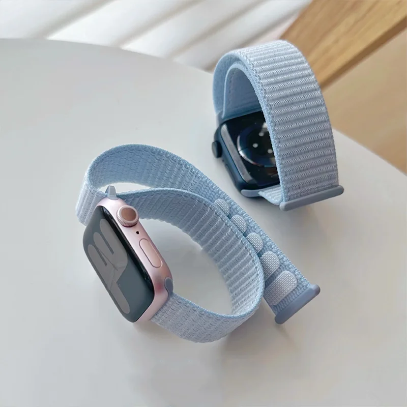 2026 Nylon Loop for Apple Watch Band 49mm 46mm 40mm 44mm 41mm 45mm 42mm Bracelet IWatch 12/11/10/9/8/7/6/5/4/SE/Ultra 4/3 Strap