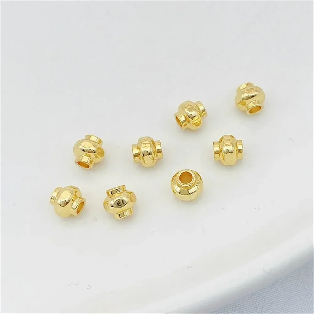 18K vergulde lantaarn parel spacer vat kraal verspreide kraal handgemaakte DIY armband ketting oor accessoire materiaal