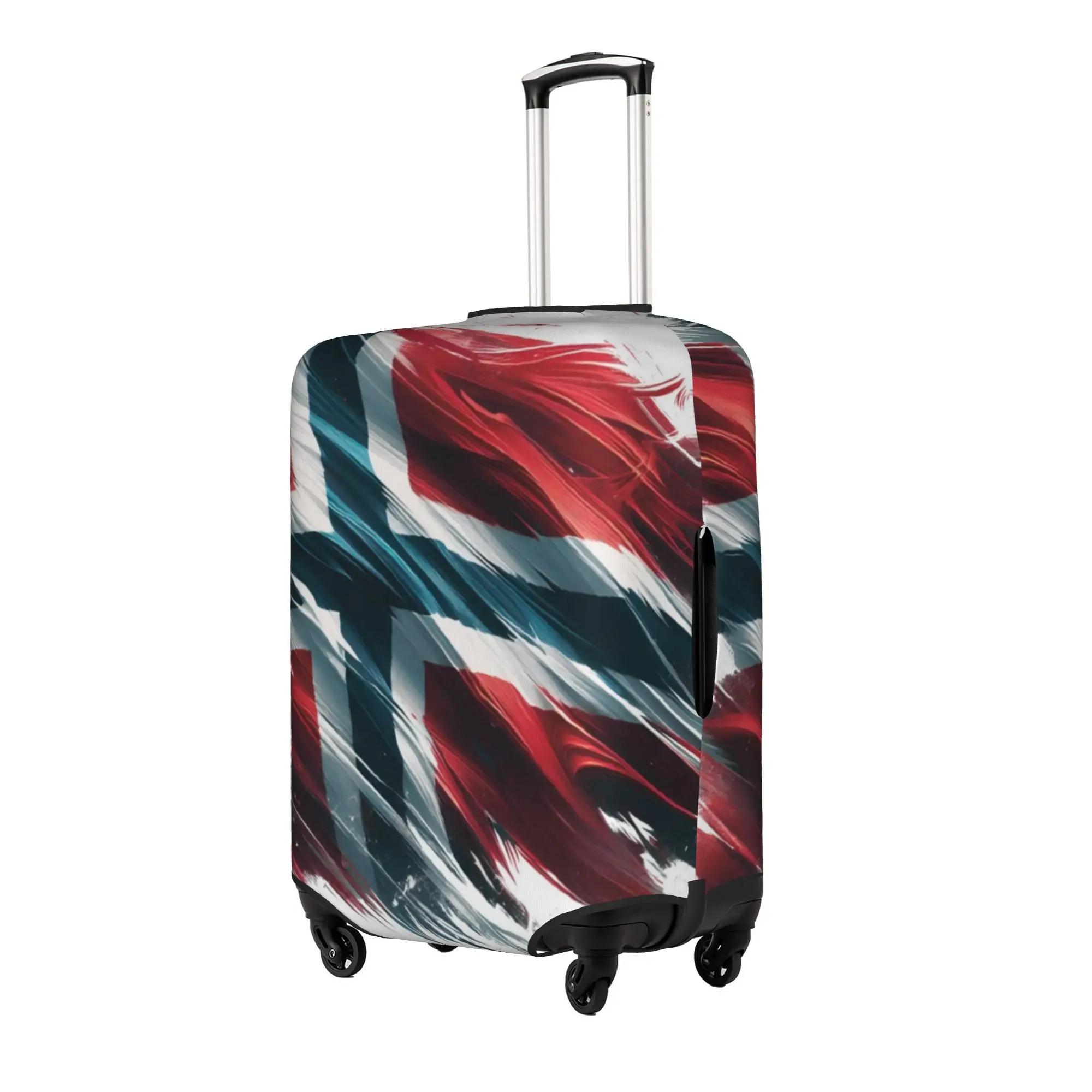 Custom Norway Flag Luggage Cover Fashion Retro Print Suitcase Protector Covers Suit For 18-32 inch