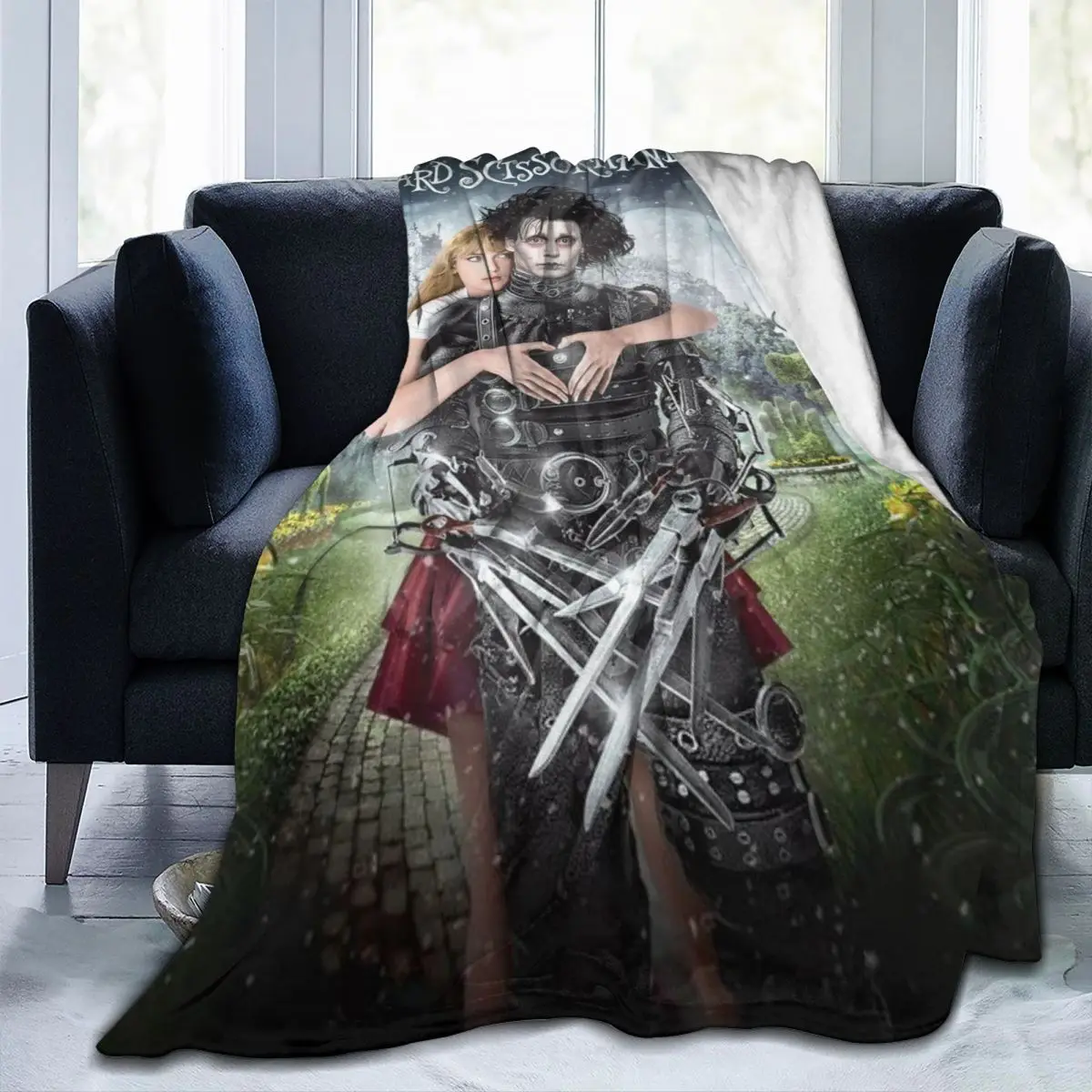 Throw Blanket Edward Scissorhands Micro Fleece Blanket Four Sizes Modern Portable For Living Room Nice Gift