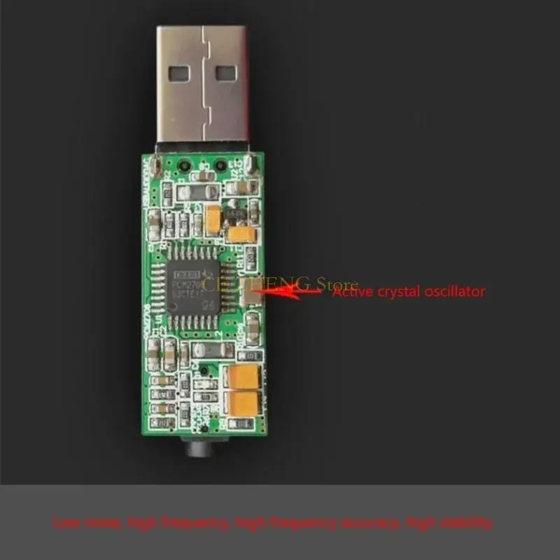 E56B Professional USB Sound Card Adapter DAC Sound Converter PCM2706 Converter External Sound Card Headphone Amplifier