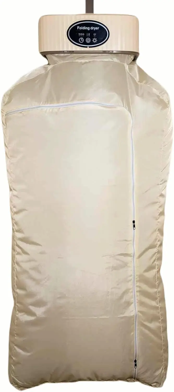 مجفف ملابس كهربائي محمول قابل للطي للمساحات الصغيرة والشقق والسفر والمسكن والمركبات الترفيهية - سريع الجفاف مع مؤقت #1