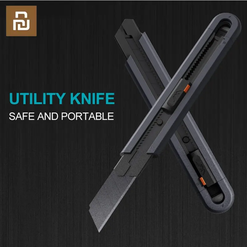 

Xiaomi JIMIHOME Stretch Utility Knife High Carbon Steel Non-Slip Blades Unboxing Knife Paper Cut Handicraft Carving Tools