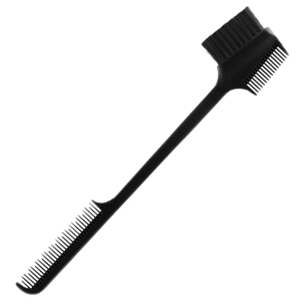 Tragbare Augenbrauenbürste, abgewinkelter Kamm, ABS-Kunststoff, kosmetischer Former für Damen und Herren, Reise-Styling