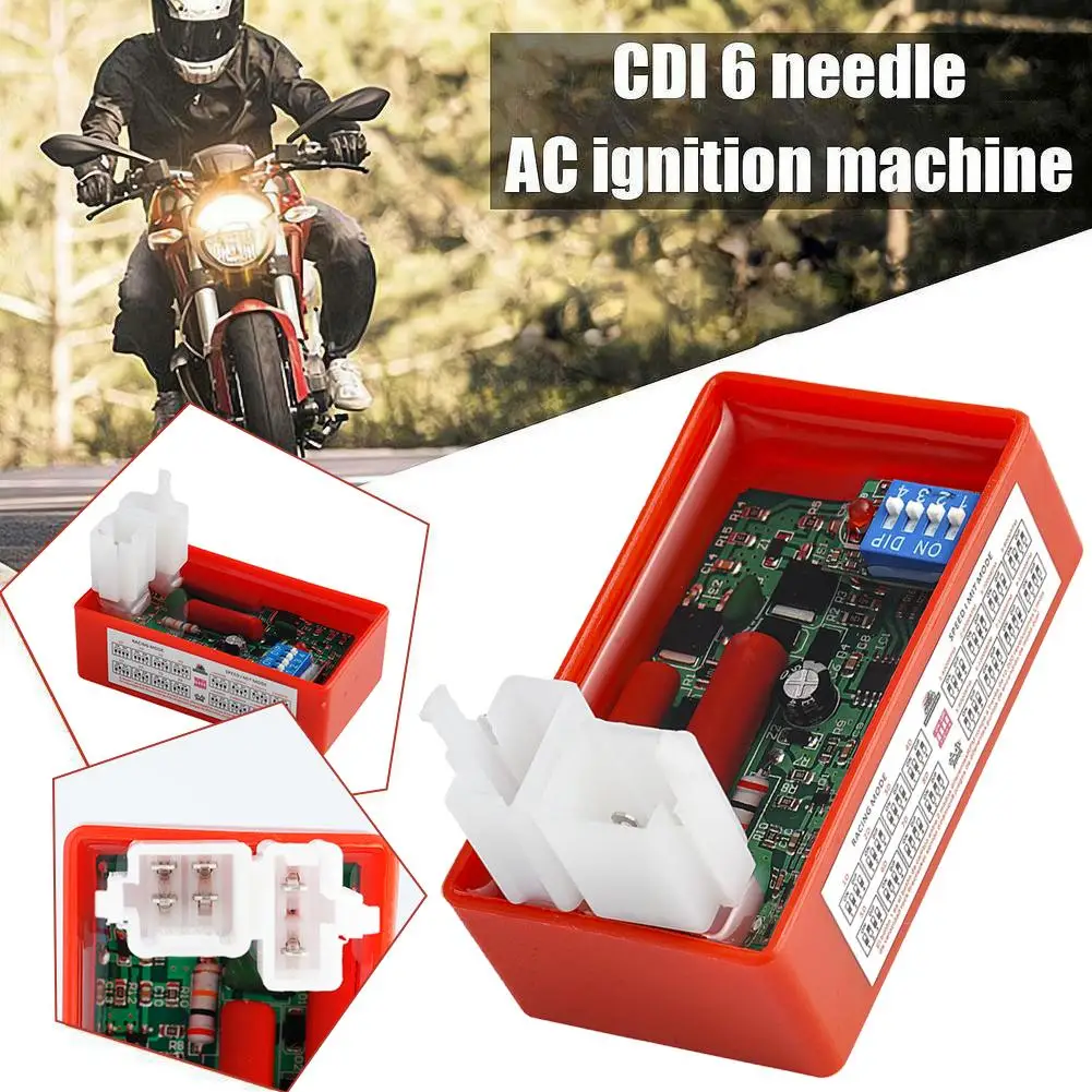 Caja Cdi de doble enchufe de 6 pines con inmersión para modelos de vehículos todo terreno, motos de cross, Go Karts, scooters y ciclomotores de 110CC a 300CC