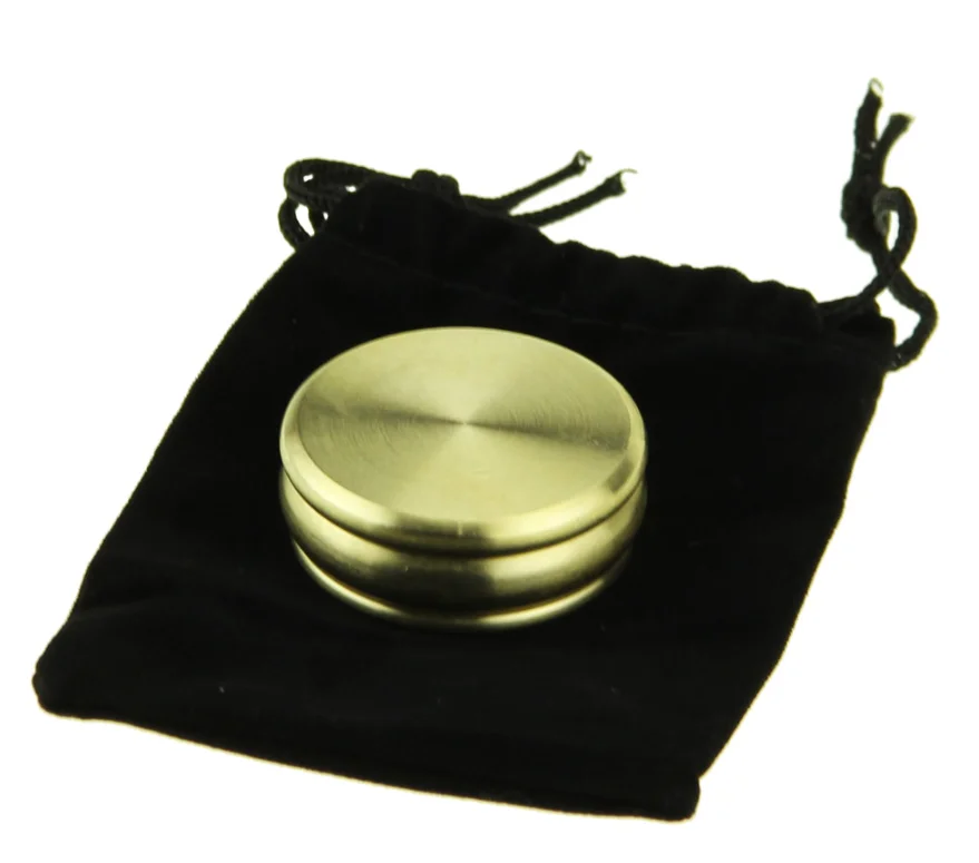 

Buddha Boston Box Coin Magic Gimmick (Half Dollar Brass) for Close-Up Illusions Penetrate Vanish Tricks Professional Magic Tool