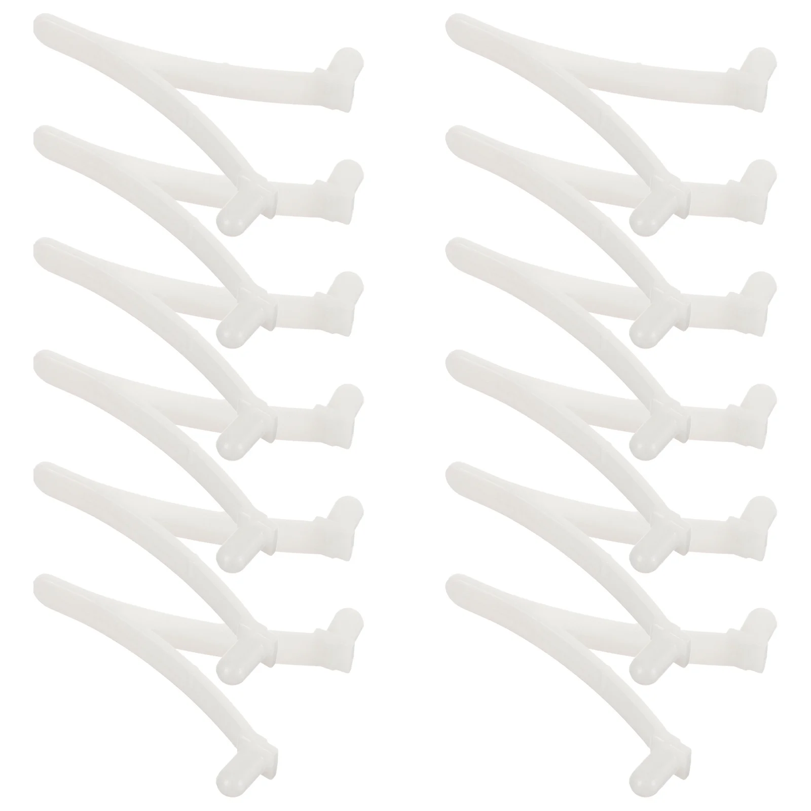 

12Pcs Pool Pole Clips Multifunctional V Clips for Skimmer Net and Brushes Pool Accessories Extension Pole Attachments
