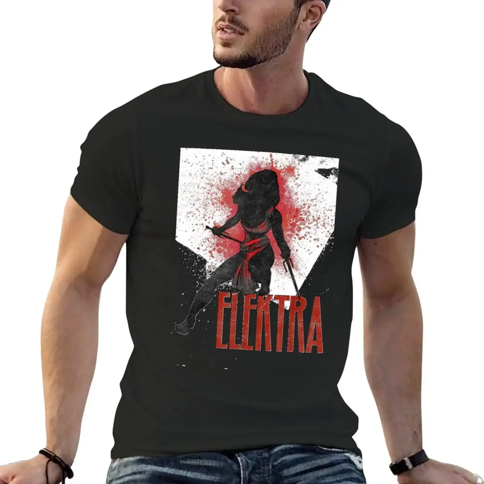 Elektra Pain Mistaken For Paint Graphic T-Shirt vintage graphic tee anime new edition T-shirts for men cotton