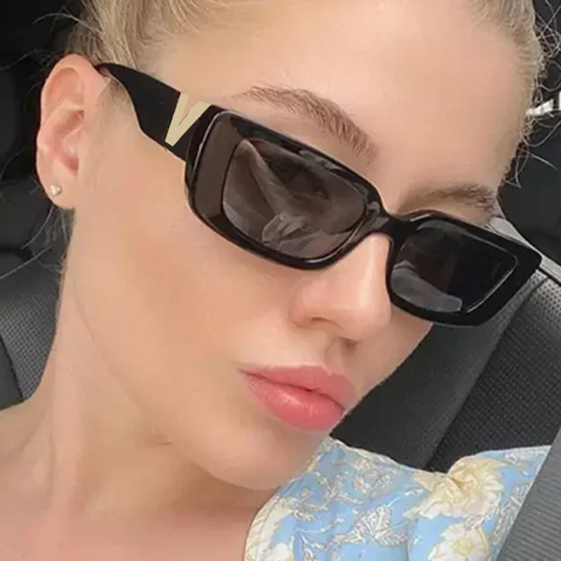 

Trendy new sunglasses Fashion simple square hip-hop glasses net red same style street shot sunscreen Sunglasses Women