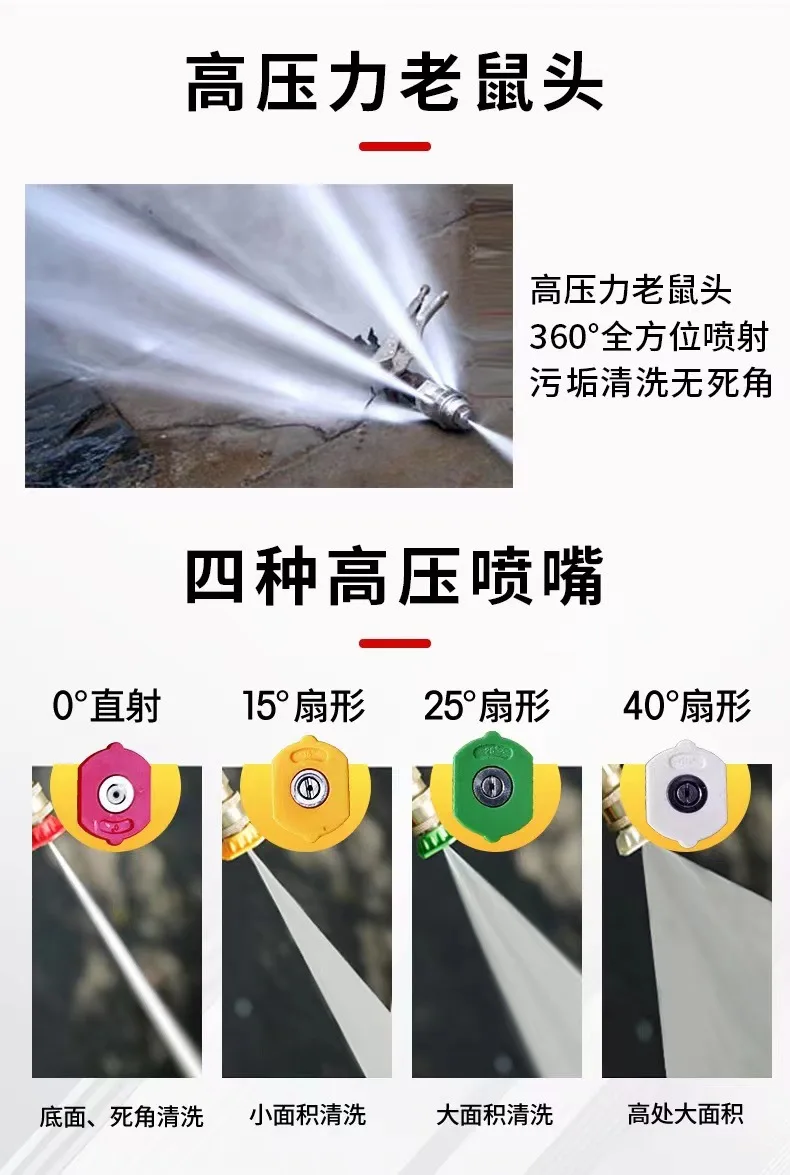 Дизельная машина для очистки дноуглубительных трубопроводов высокого давления с электроприводом для мойки автомобилей