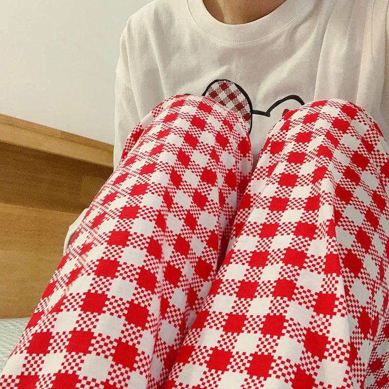 Hello Kitty Kuromi Pochacco cute kawaii pure cotton pajamas animation trend spring and autumn Korean fashion home wear set