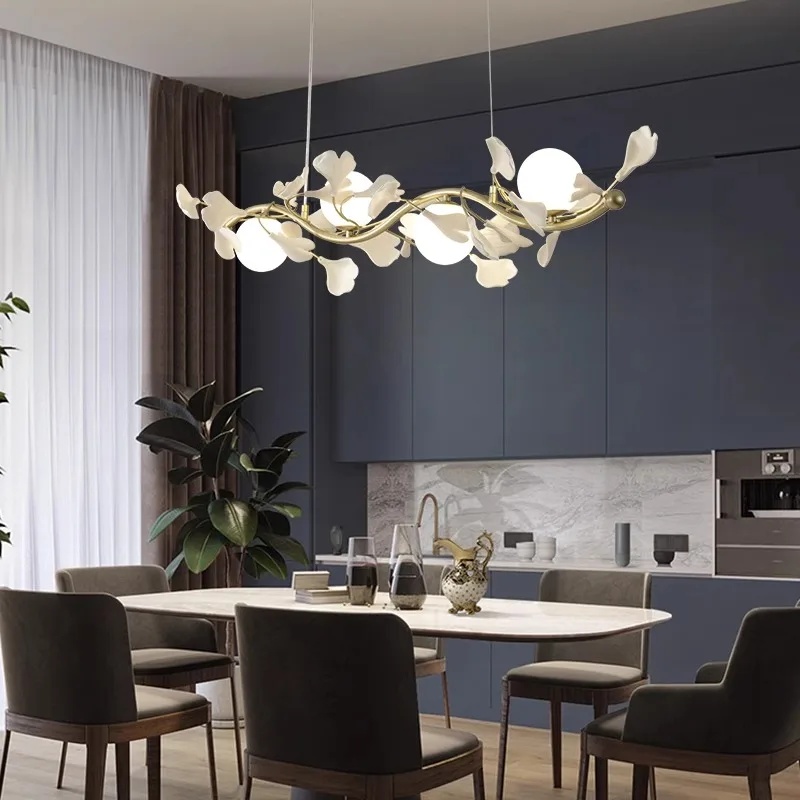 Minimalist Creative Petal Chandelier Suitable for G9 Decorative Lights in Restaurants Corridors Bars Living Rooms Bedrooms Etc