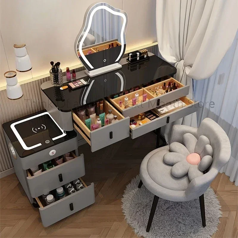 Mesita de noche con cajones para salón de maquillaje, mueble de dormitorio, consola