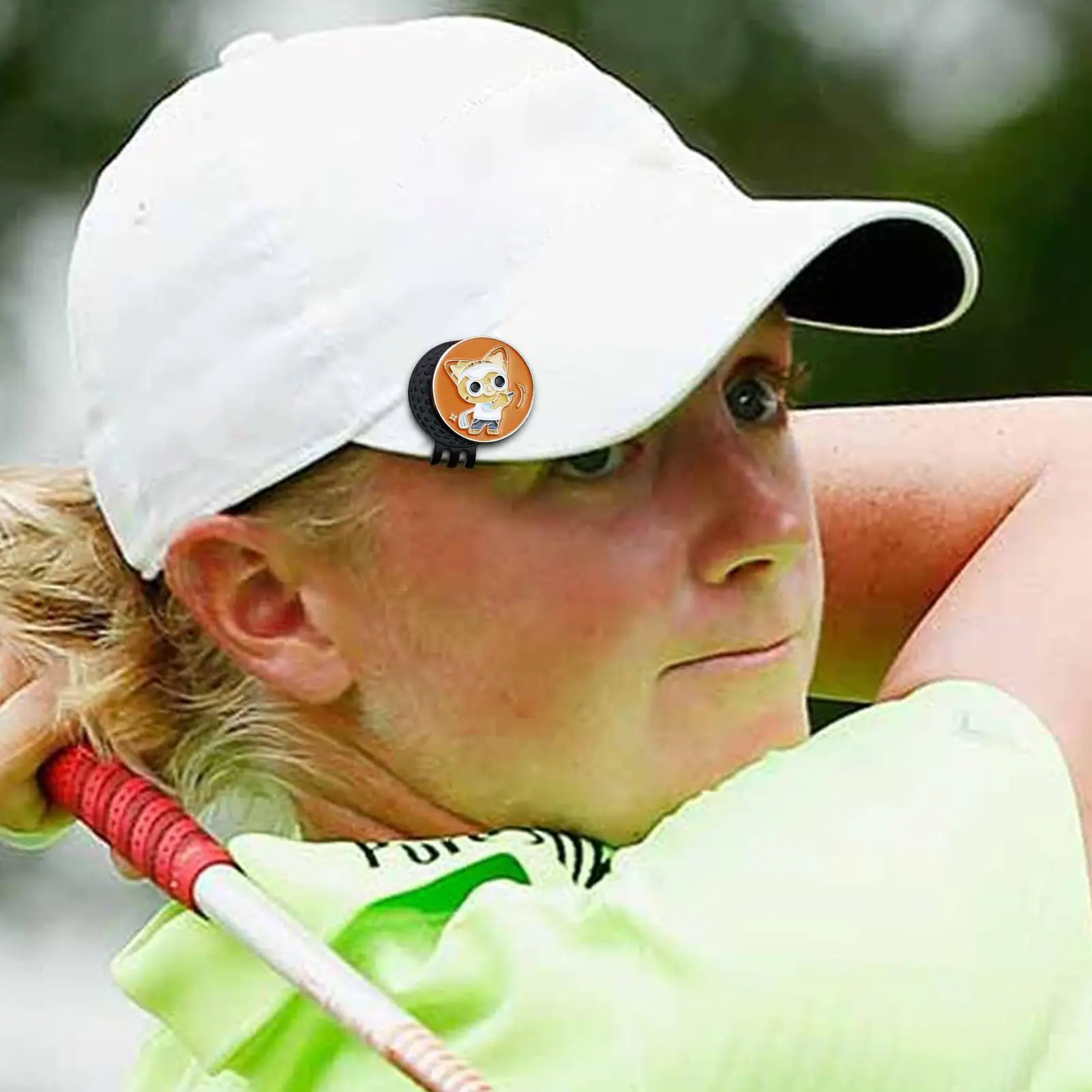 

Golf Ball Marker Golf Hat Clip Golf Caps Clips Sports Sign With Clamp Cool Ball Markers For Golf Hats Pants Belts Accessories