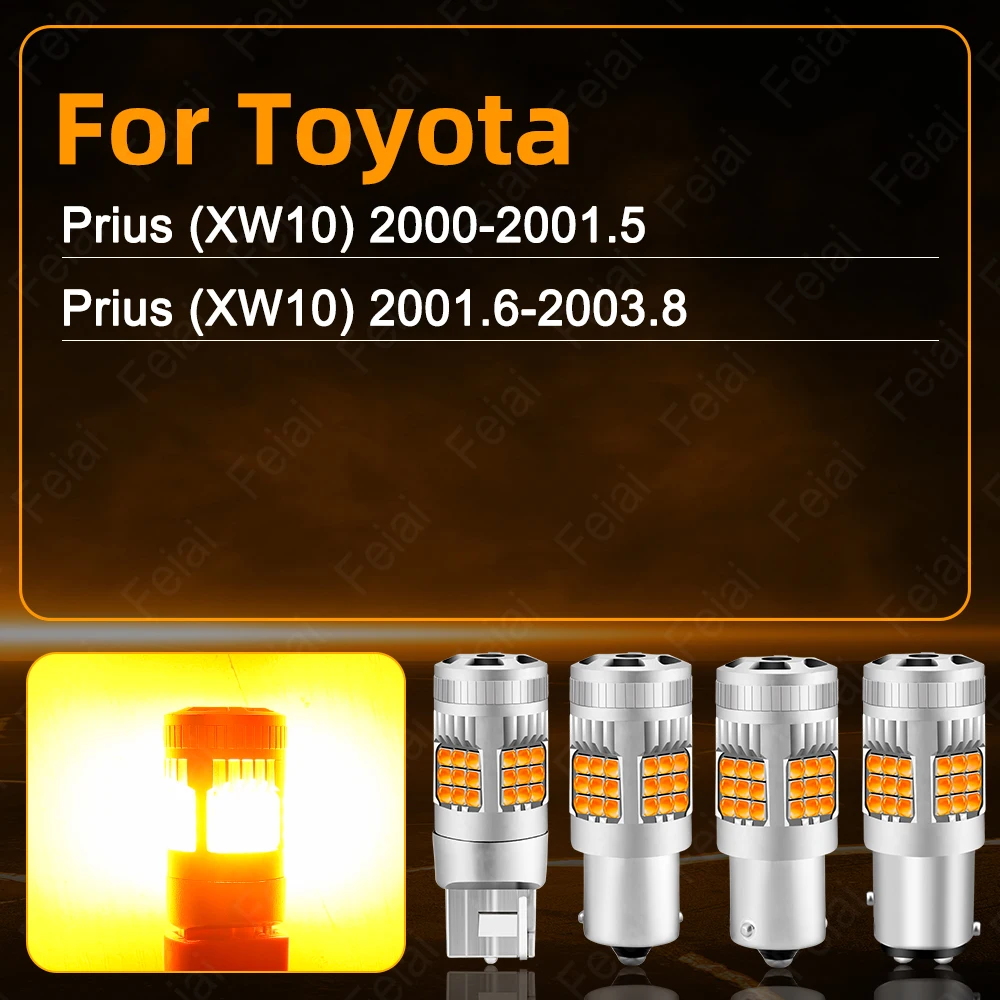 For Toyota Prius Turn Signals LED Light Car Indicator Bulb Amber Prius XW10 2000 2001 2002 2003 Accessories Blinker Lamp Yellow