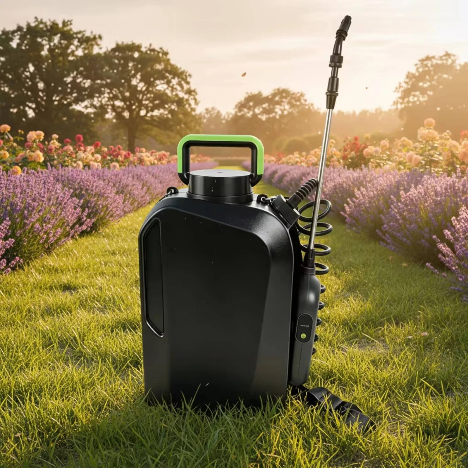 Electric Garden Sprayer Adjustable Battery Powered Garden Sprayer Sturdy Anti-Kink for Gardeners, Gardening, Watering