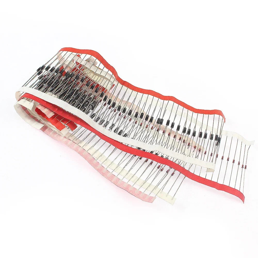 50/100/200 قطعة المعدل ديود شوتكي الثنائيات عدة 1N4007 1N4148 1N5819 1N5399 1N5408 1N5822 FR107 FR207 التبديل السريع