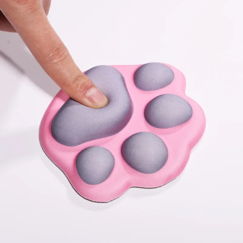 New Arrival General Electric Portable Cute Cat Paw Mouse Pad Office Games E-sports Non-slip Reinforced Silicone Wrist Pad