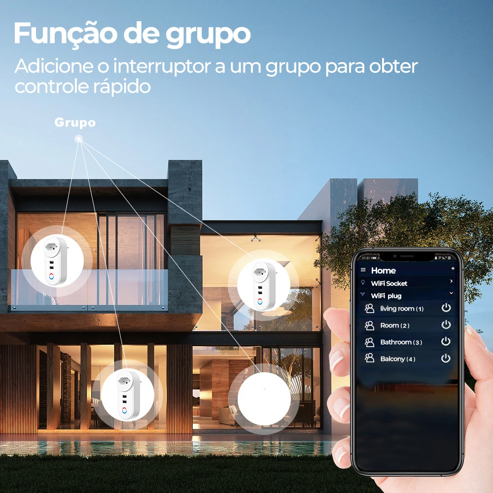 Matter-enchufe inteligente con WiFi y USB, toma de corriente de 16A, Control por voz, funciona con Apple Homekit, Alexa y Google Home, UE, EE. UU., AU, Reino Unido y Brasil