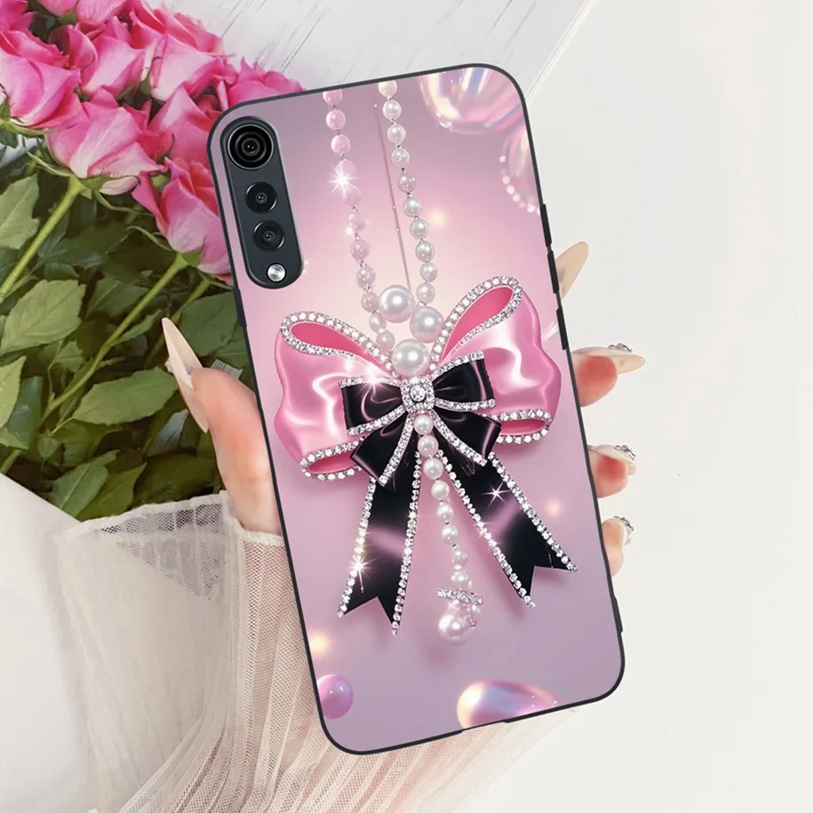 ل LG المخملية 5G حالة LM-G900N الأزياء زهرة سيليكون غطاء الهاتف ل LG المخملية 5 جرام UW الوفير ل ل LGVelvet Fundas