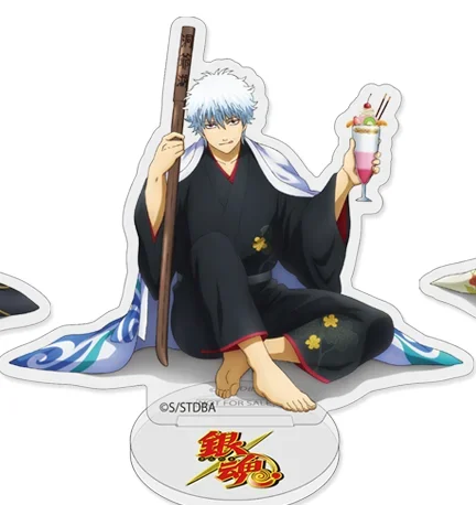 Sakata Gintoki Okita Sougo Hijikata Toshirou Anime soporte acrílico muñeca modelo placa Cosplay juguete para regalo