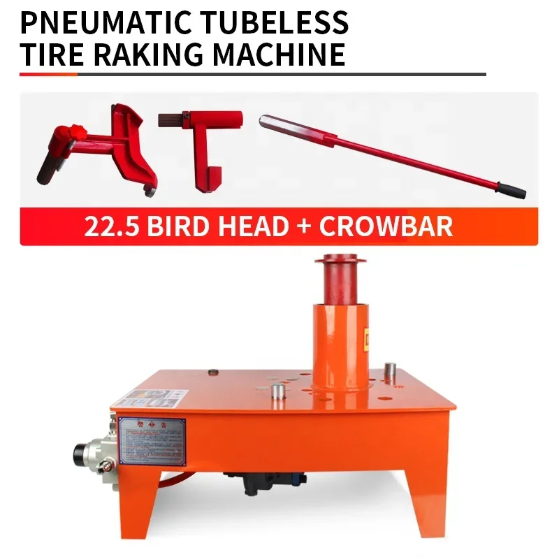 Portable Pneumatic Tubeless Tyre Grilling Machine Truck Tyre Changer 22.5 Wheel Tyre Disassembly Tool Trailer for Auto Repair