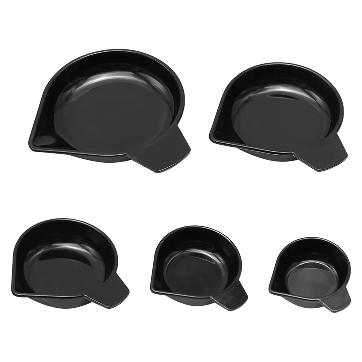 

5 Sizes Weighing Powder Pans Scale Pan Narrow Spout Plastic Weighing Dishes for Weigh Liquid Powder Gems