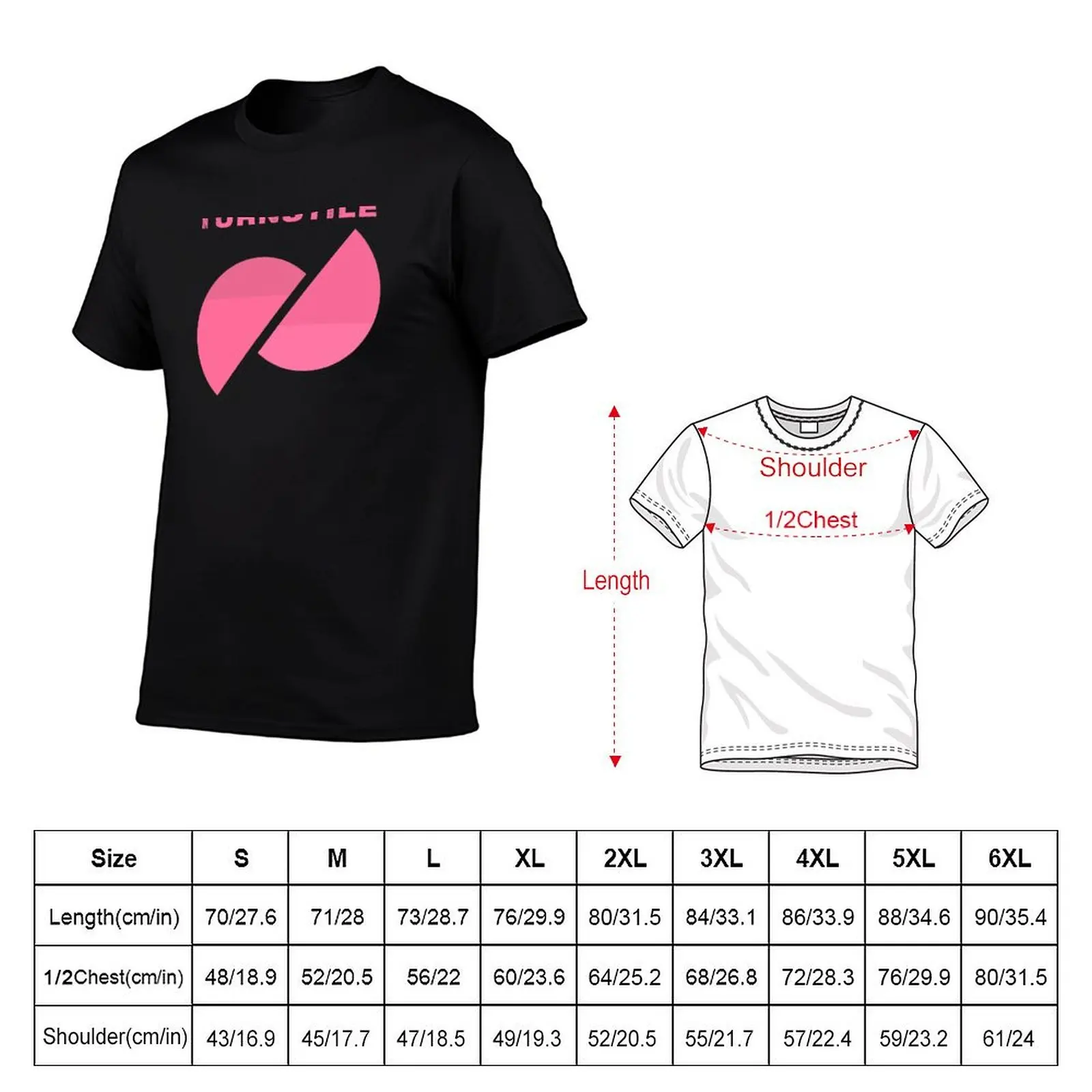 Turnstile hardcore glow on T-Shirt Casual Loose Fit Short Sleeve T-Shirt
