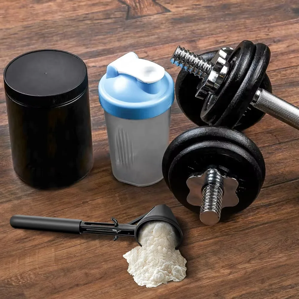

Kitchen Gadget Spill-Proof Coffee Funnel Scoop Long Handle Reusable Measuring Spoon Black Coffee Spoon Protein Powder