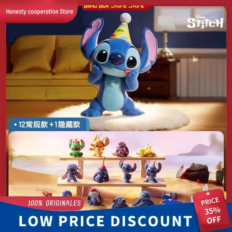 

Genuine PPMT Stitch Little Emotions Series Blind Box Mystery Box Trendy Toys Doll Cute Kawaii Anime Figure Desktop Ornaments
