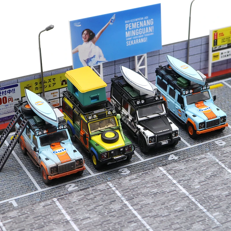 ديكود 1:64 لاند روفر ديفندر 110 4X4 نموذج سيارة محاكاة سبيكة، لعبة هدية مهرجان الأولاد، زخرفة قابلة للجمع للبالغين. #1